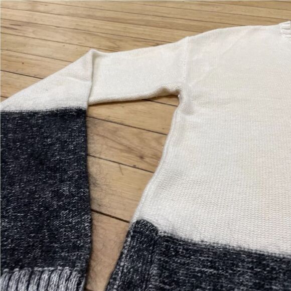 BANANA REPUBLIC Merino Wool Mohair V-neck Sweater Womens M Soft Stretch Boho - Picture 14 of 16